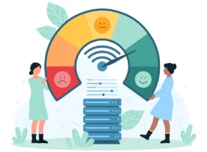 Illustration af fibernet tilfredshedsbarometer